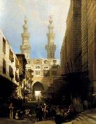 David Roberts A View in Cairo oil painting on canvas